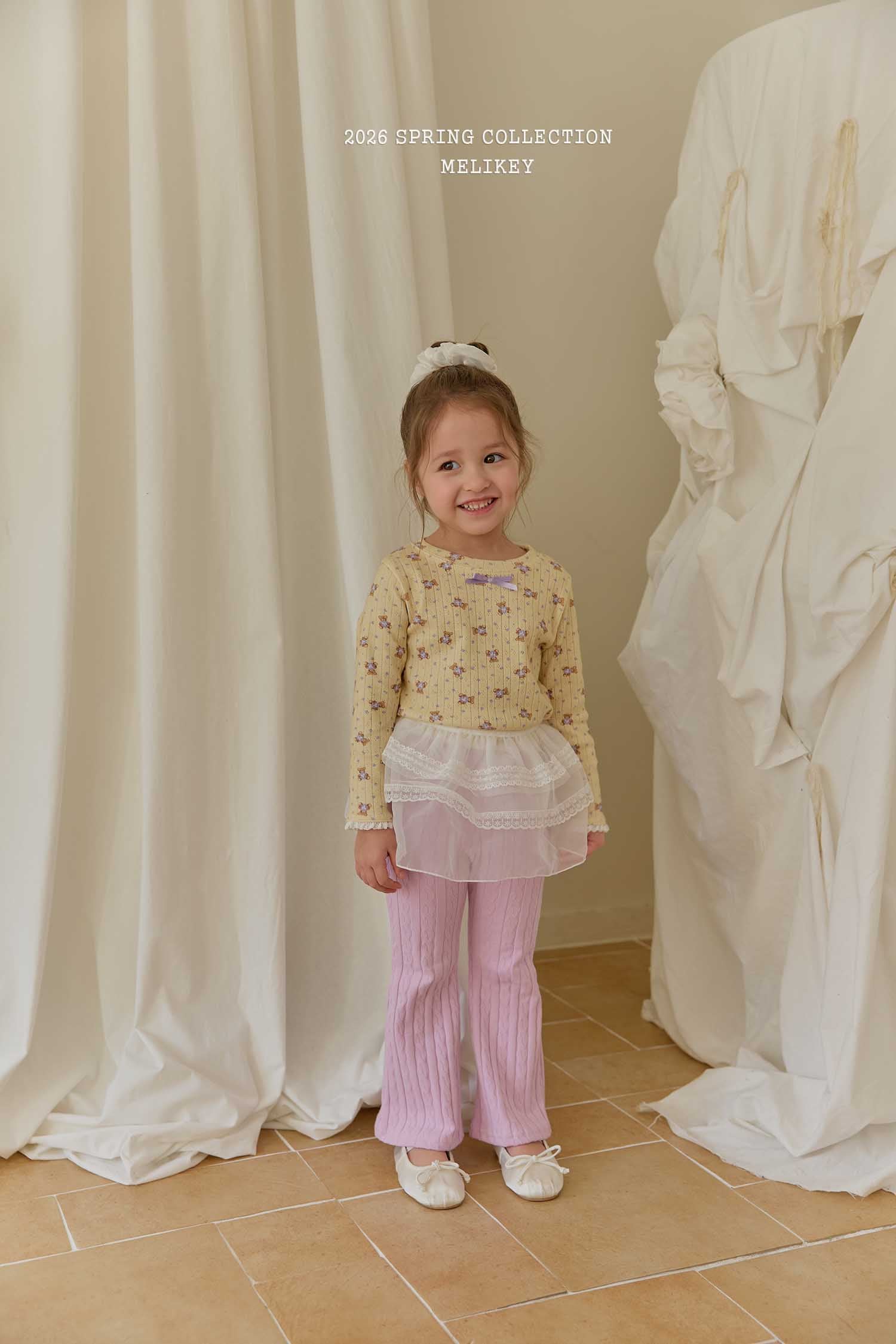 Chain Jacquard Bootcut Pants Light Purple