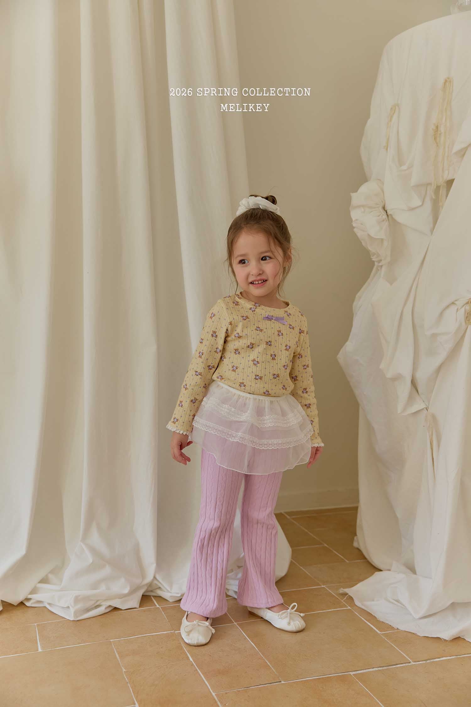 Chain Jacquard Bootcut Pants Light Purple